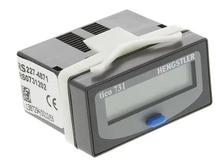 Produktfoto 1 von Hengstler TICO 731 Zähler LCD Manuell 8-stellig 24V dc, Minuten, max. 7.5 kHz
