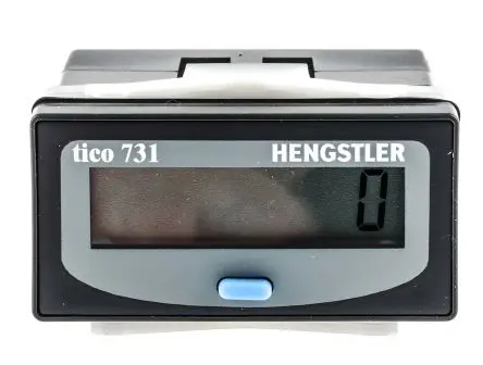 Produktfoto 1 von Hengstler TICO 731 Zähler Zähler LCD Manuell 8-stellig 250V ac/dc, Impuls, max. 20 Hz