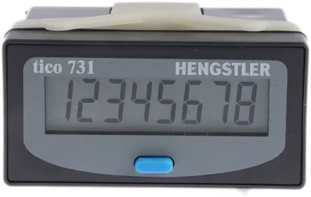Produktfoto 1 von Hengstler TICO 731 Zähler Zähler LCD Manuell 8-stellig 24V, Impuls, max. 7.5 kHz