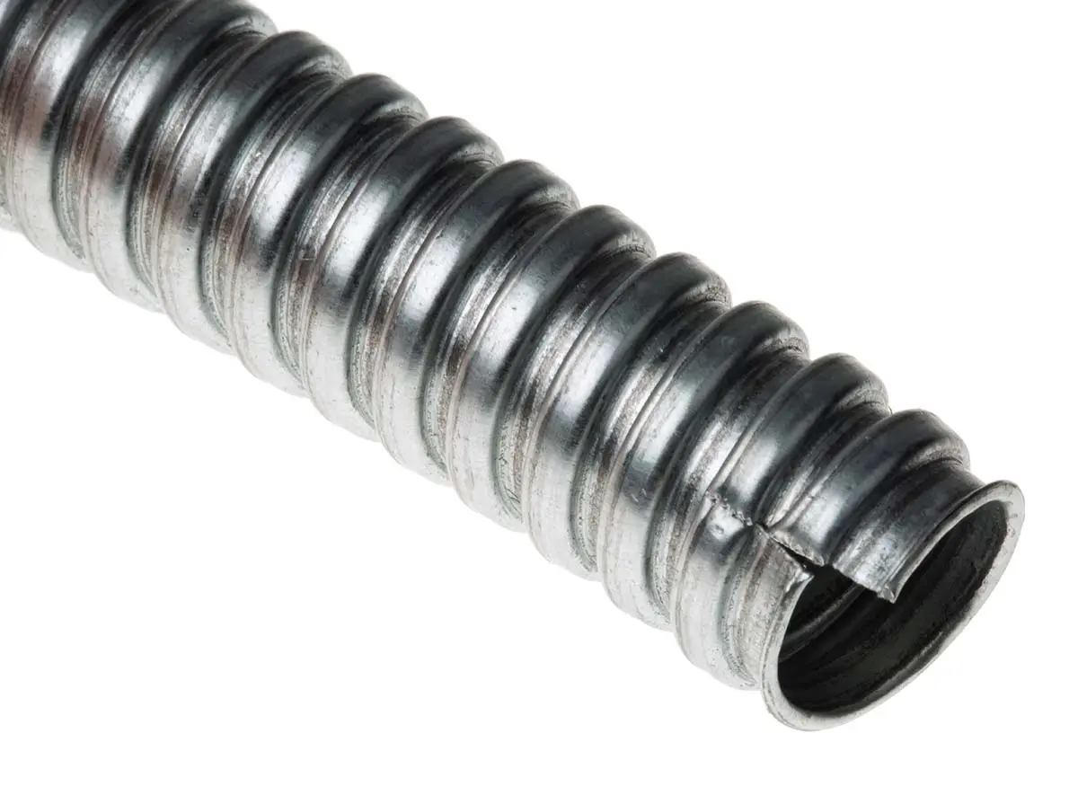 Produktfoto 1 von Adaptaflex S Leerrohr verzinkter Stahl, Ø 20mm nom. flexibel, A ø 20.5mm I ø 16.9mm x 10m IP40