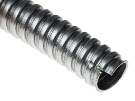 Produktfoto 1 von Adaptaflex S Kabelrohr Unbeschichtet Galvanisierter Stahl, Ø 20 mm nom., Grau x 10 m IP40