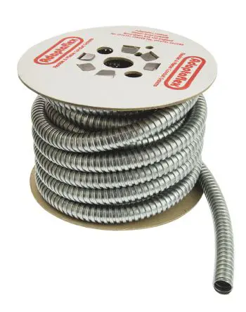Produktfoto 1 von Adaptaflex S Leerrohr verzinkter Stahl, Ø 25mm nom. flexibel, A ø 25mm I ø 21.4mm x 10m IP40