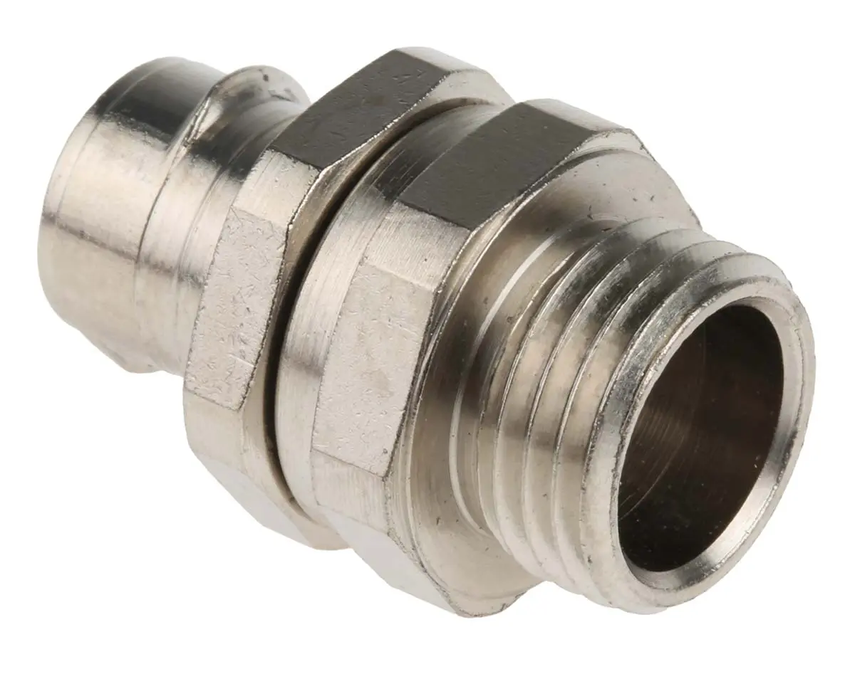 Produktfoto 1 von Adaptaflex S Messing Kabelrohr Befestigung Kabelrohr M16 16 mm Silber Nickel-Finish IP40