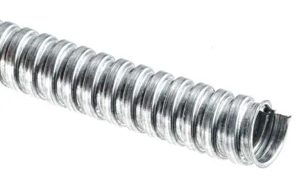 Produktfoto 1 von Adaptaflex S Kabelrohr Unbeschichtet Galvanisierter Stahl, Ø 16 mm nom., Grau x 10 m IP40