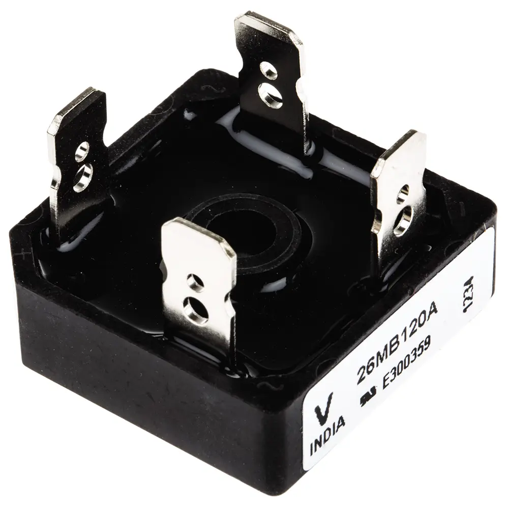 Produktfoto 1 von Vishay Brückengleichrichter 1200 V 420 A Schraubanschlussklemme 1.11 V D-34 Einfach 4-Pin 10 μA