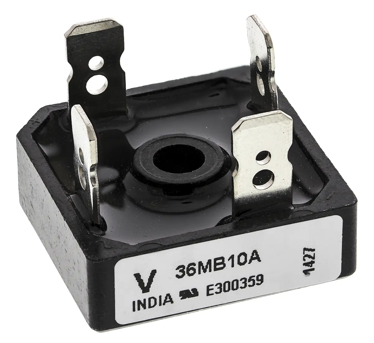 Produktfoto 1 von Vishay Brückengleichrichter 100 V 155 A Schraubanschlussklemme 1.3 V D-34 Einfach 4-Pin 10 μA