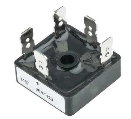 Vishay Brückengleichrichter 1200 V 375 A Durchsteckmontage 1.26 V D-63 Einfach 5-Pin 200 μA