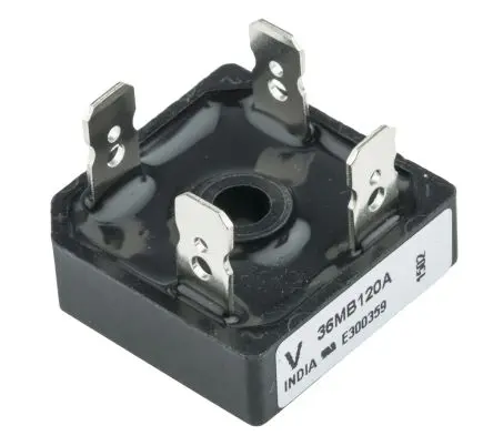 Produktfoto 1 von Vishay Brückengleichrichter 1200 V 500 A Schraubanschlussklemme 1.14 V D-34 Einfach 4-Pin 10 μA