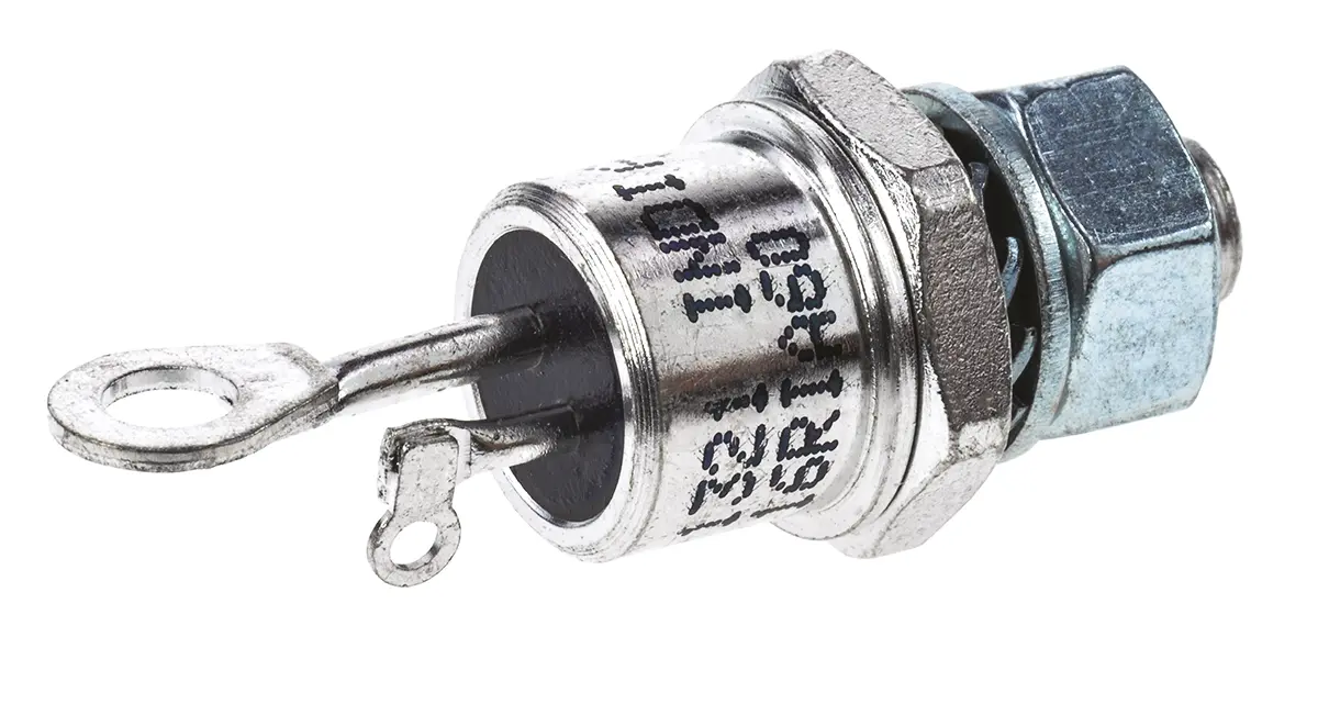Produktfoto 1 von Vishay Thyristoren 16 A 600 V, Gate-Trigger 60 mA 360 A 1.75 V TO-48 2-Pin
