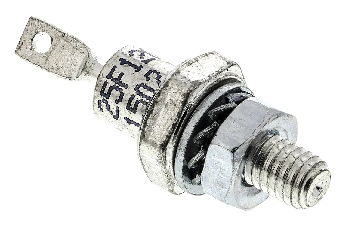 Vishay Schaltdiode Kathoden-Bolzen 1 Element/Chip Schraubmontage DO-4 2-Pin Siliziumverbindung 1.3V