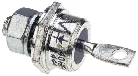 Produktfoto 1 von Vishay VS-40HF Schraubanschlussklemme Diode Wechselnd Kathoden-Bolzen, 400 V / 40 A, 2-Pin DO-203AB