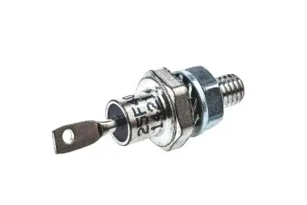 Produktfoto 1 von Vishay VS-25F Schraubanschlussklemme Diode Wechselnd Kathoden-Bolzen, 400 V / 25 A, 2-Pin DO-203AA