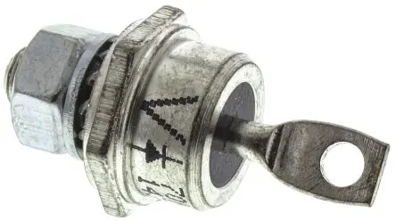 Produktfoto 1 von Vishay 70HF Schraubanschlussklemme Diode Wechselnd Anoden-Bolzen, 800 V / 70 A, 2-Pin DO-203AB