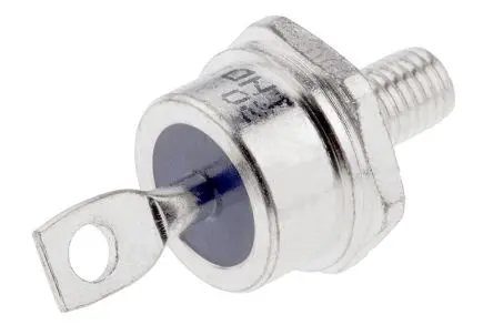 Produktfoto 1 von Vishay VS-85HF Schraubanschlussklemme Diode Wechselnd Kathoden-Bolzen, 1200 V / 85 A, 2-Pin DO-203AB