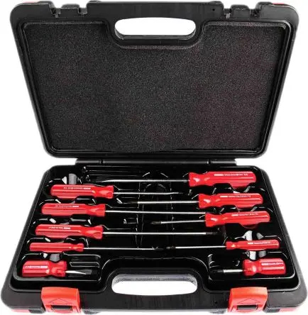 Produktfoto 1 von RS PRO Schraubendrehersatz Standard-Schraubendrehersatz, 10-teilig Pozidriv, Geschlitzt