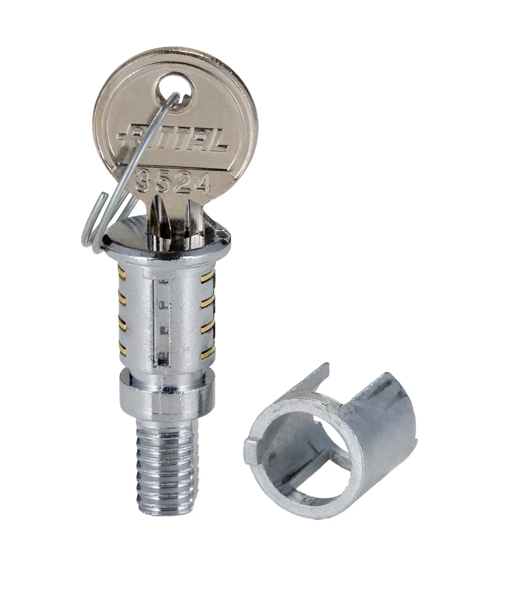 Produktfoto 1 von Rittal Silber Schlosseinsatz, Zinkdruckguss, 28.3 mm