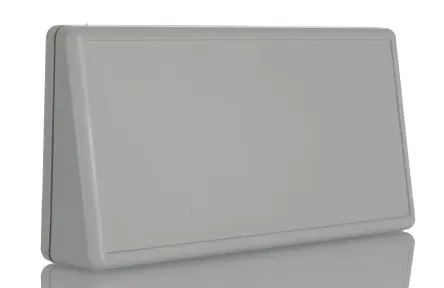 Produktfoto 1 von Hammond 1599T ABS Pultgehäuse Geneigte Front, Grau, 170 mm 34 mm, 86 mm, 140 g