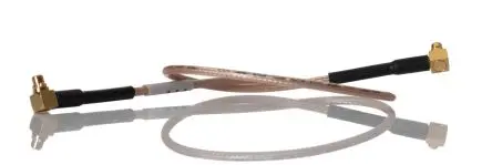 Produktfoto 1 von Samtec Geschirmt Koaxialkabel, 50 Ω 30 AWG, 235 mm, Schwarz