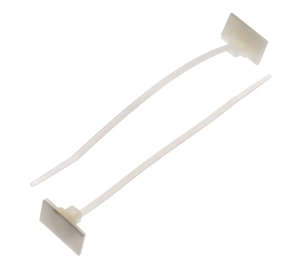 HellermannTyton T18RSA Nylon 6.6 Kabelbinder Selbstklebend Natur 2.5 mm x 100 mm