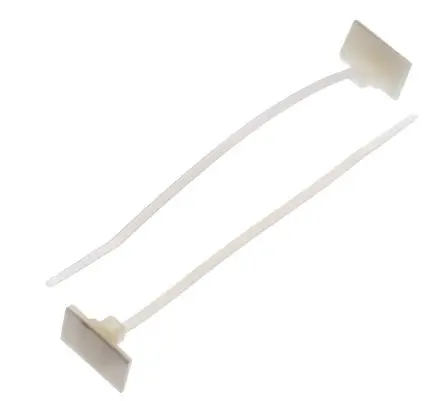 Produktfoto 1 von HellermannTyton T18RSA Nylon 6.6 Kabelbinder Selbstklebend Natur 2.5mm x 100 mm