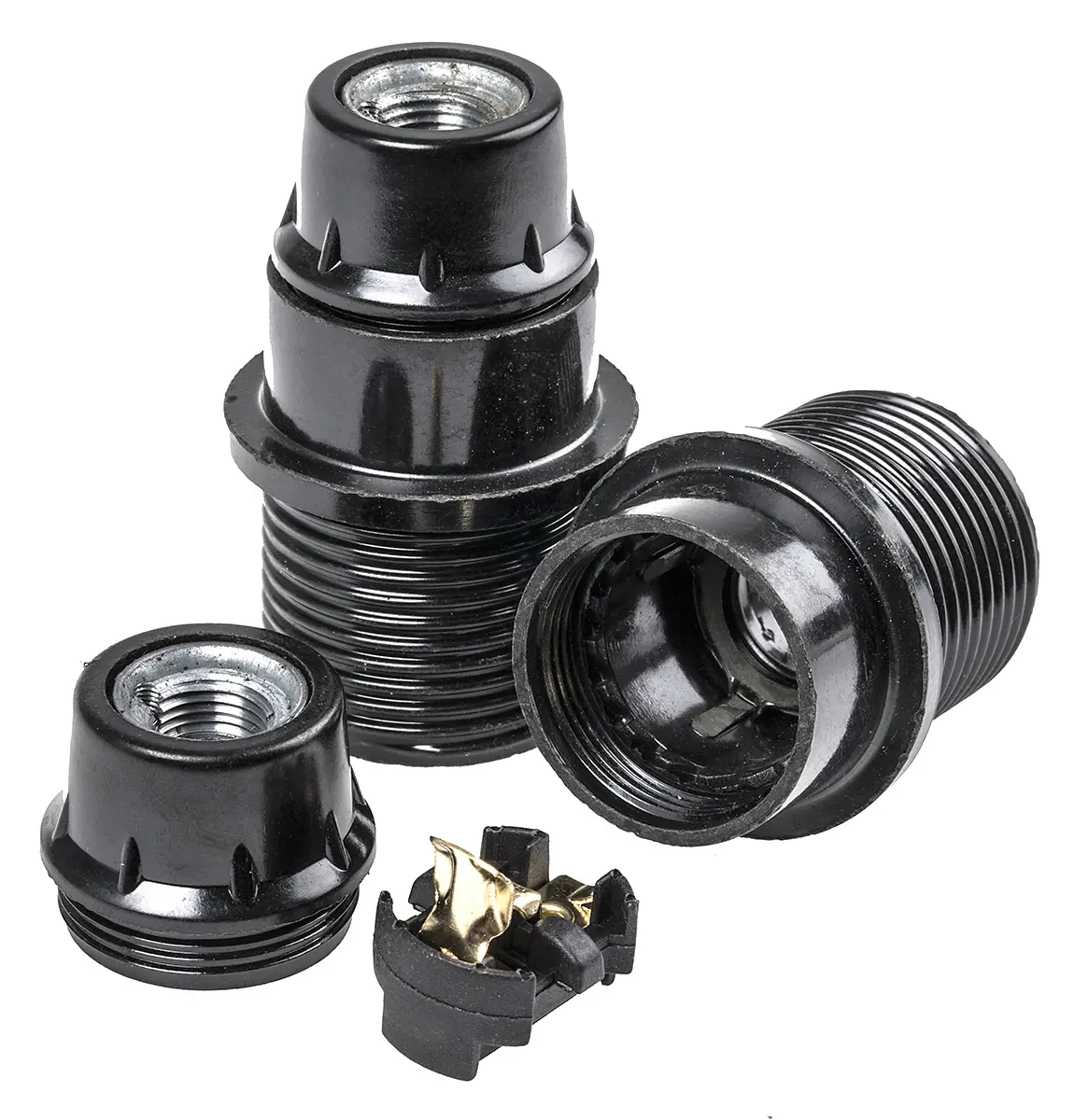 Produktfoto 1 von Orbitec Lampenhalter E14, E14 Gewindebolzen, 60 W, 1-Pin, Duroplastisches Harz, Lampe, Schraubbefestigung