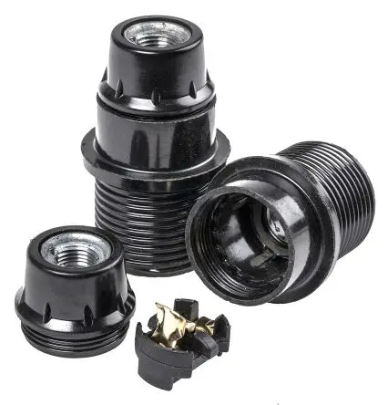 Produktfoto 1 von Orbitec Lampenhalter E14, E14 Gewindebolzen, 60 W, 1-Pin, Duroplastisches Harz, Lampe, Schraubbefestigung