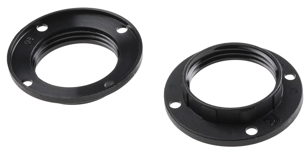 Produktfoto 1 von Orbitec Schraubring für Lampenfassung E14, E14 Schraubanschlussklemme, 60 W, 1-Pin, Kunststoff, LED, Schraubbefestigung