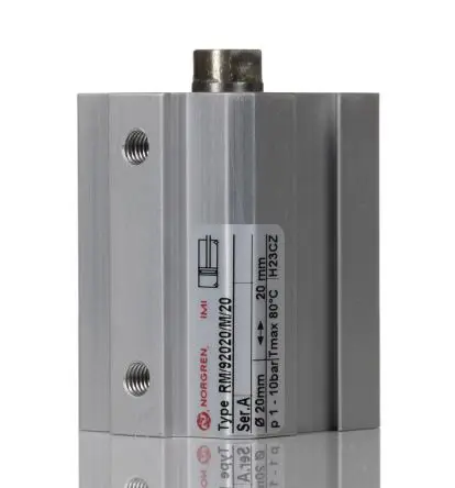 Produktfoto 1 von Norgren RM/92020/M RM/92000 Pneumatikzylinder 20 mm Doppeltwirkend, Bohrung Ø 20 mm, bis 10 bar