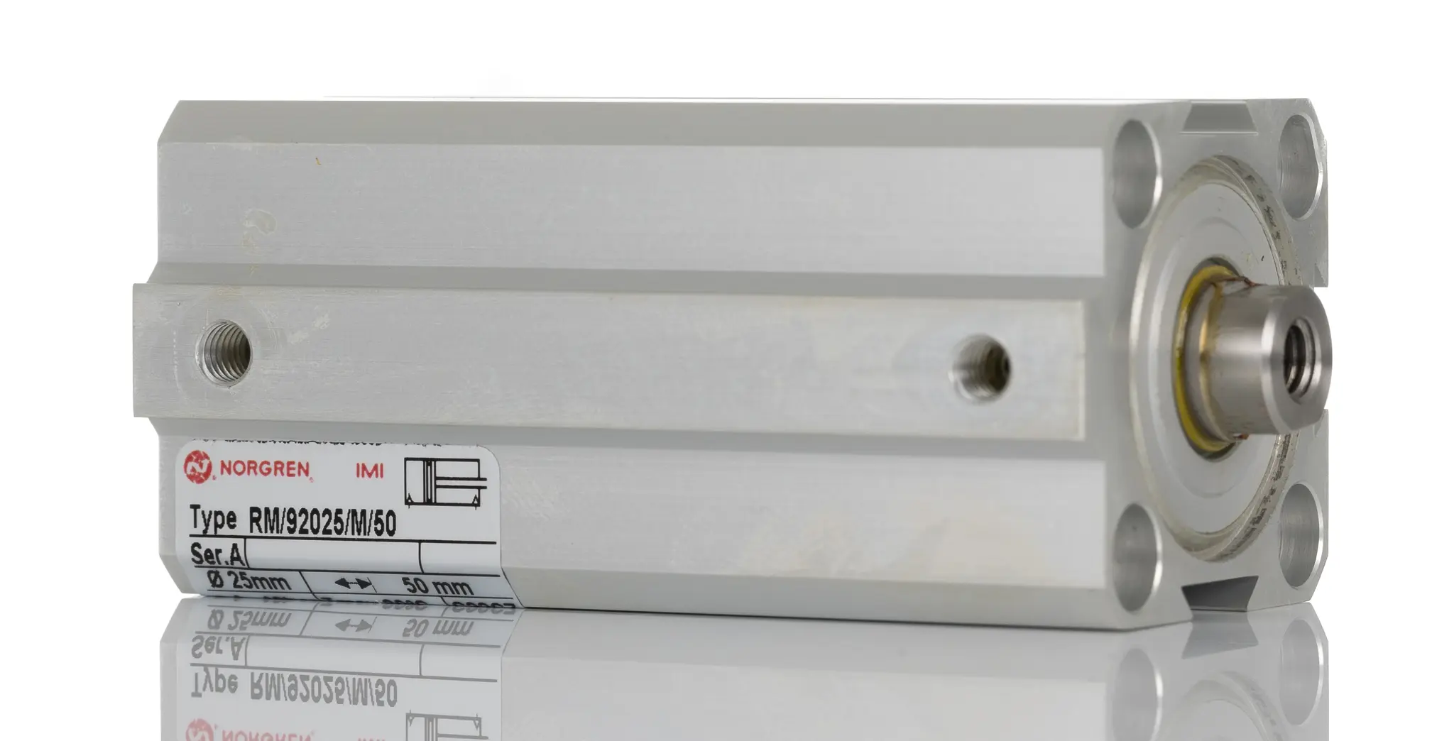Produktfoto 1 von Norgren RM/92025/M Pneumatikzylinder 50 mm Doppeltwirkend, Bohrung Ø 25 mm, bis 10 bar