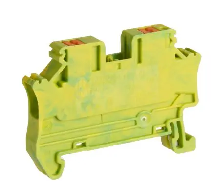 Produktfoto 1 von Phoenix Contact PTV Schutzleiterklemme 1 Gelb, Grün, 0.2mm², 6 mm² Einsteck-Anschluss IECEx, ATEX