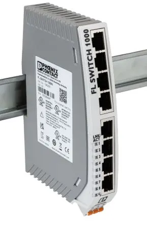 Produktfoto 1 von Phoenix Contact Ethernet-Switch 8-Port Unmanaged Power Over Ethernet 100Mbit/s