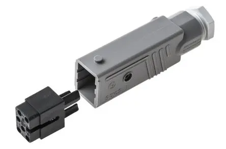 Produktfoto 1 von Hirschmann ST Leistungssteckverbinder Weiß 5P+PE, 250V, 400 V, Kabel Gerade IP54 10A