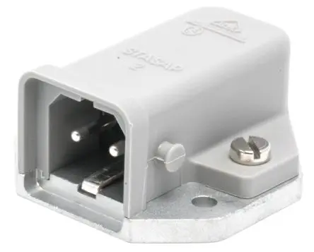 Produktfoto 1 von Hirschmann ST Netzsteckverbinder Grau, 250V 2P+PE / 16A, Oberfläche IP20