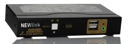 Produktfoto 1 von RS PRO KVM-Switch 2-Port 1 Videoausgänge HDMI USB