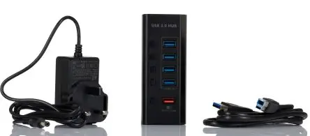 Produktfoto 1 von RS PRO, USB 3.0 USB-Hub, 5 USB Ports, Netzteil