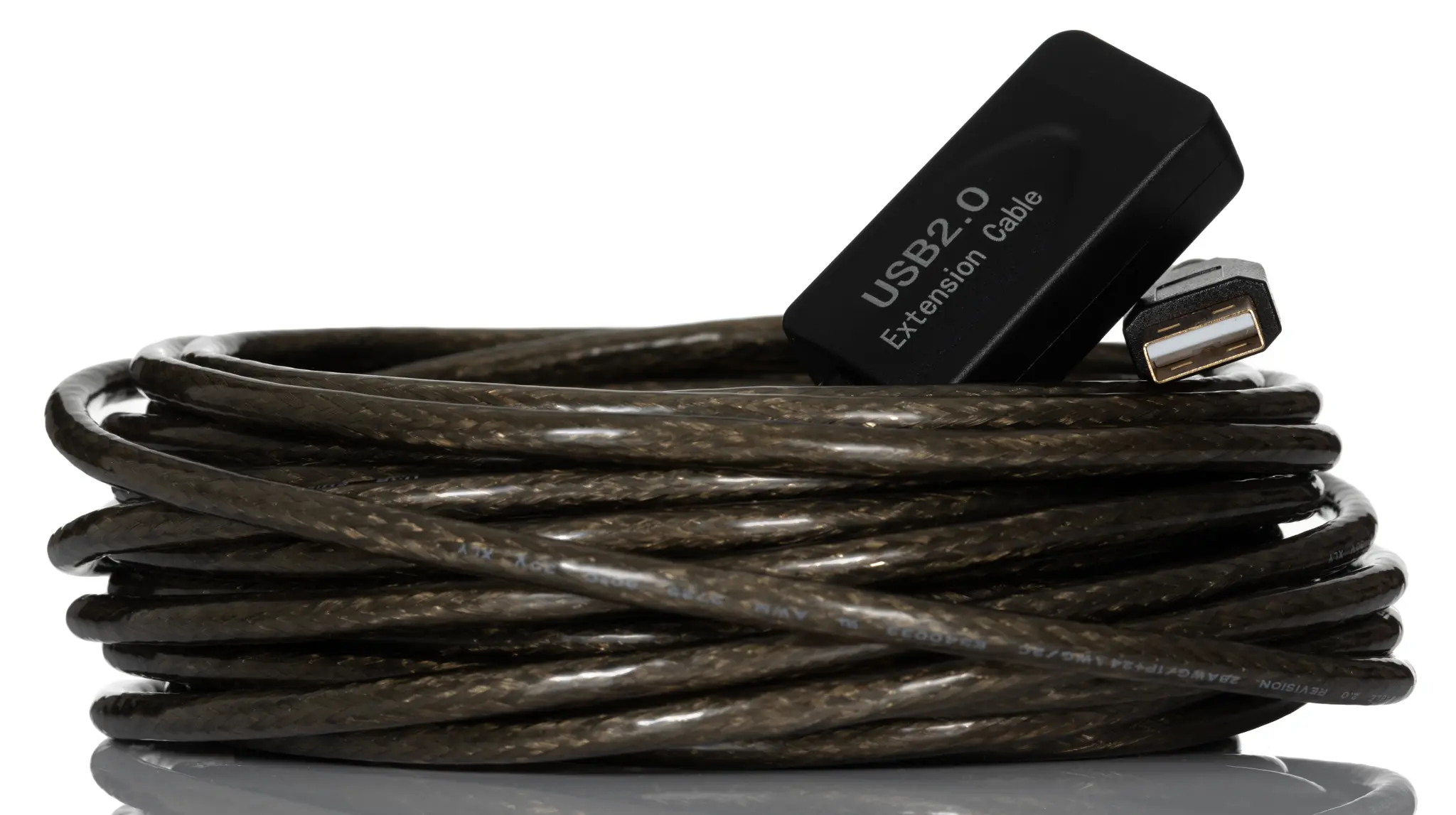 Produktfoto 1 von RS PRO USB-Verlängerungskabel, 10 m, USB 2.0, USB 1-Port
