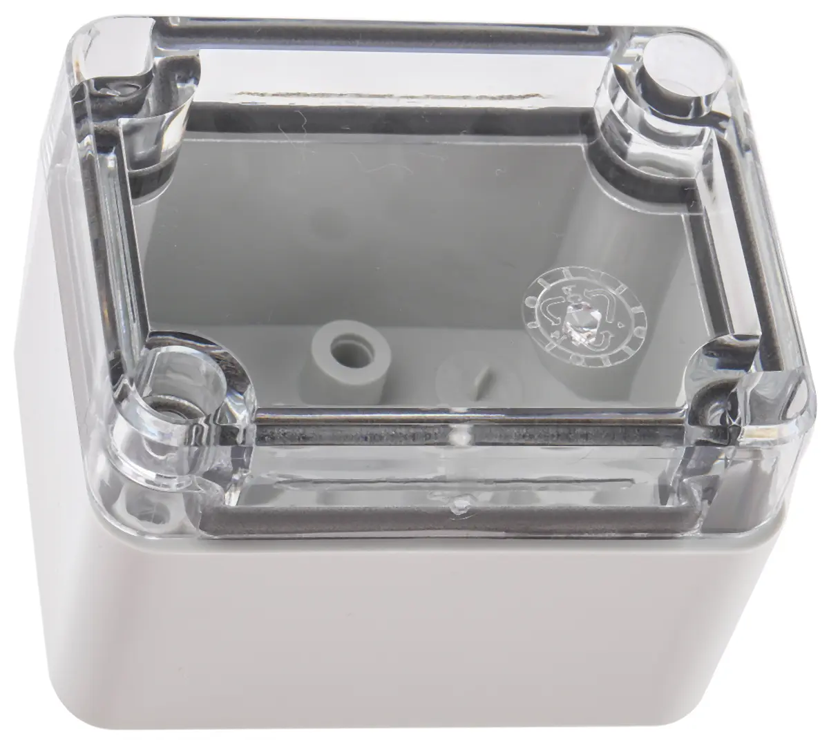 Produktfoto 1 von Fibox; Gehäuse; Polycarbonat; Grau IP66, IP40 Breite 50 mm Höhe 45 mm Länge 65 mm