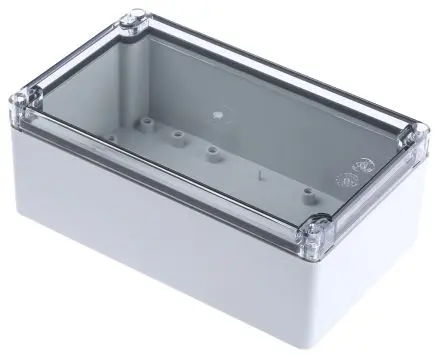 Produktfoto 1 von Fibox PCT 122008; Gehäuse; Polycarbonat; Grau; IK07, IK08 IP66, IP67 Breite 120 mm Höhe 75 mm Länge 200 mm