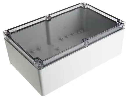 Produktfoto 1 von Fibox; Gehäuse; Polycarbonat; Grau; IK07, IK08 IP66, IP67 Breite 160 mm Höhe 160 mm Länge 250 mm