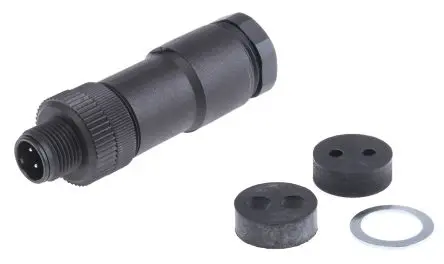 Produktfoto 1 von binder 713 20 M12 Rundsteckverbinder Stecker 4-polig Stecker 4A Kabel IP67