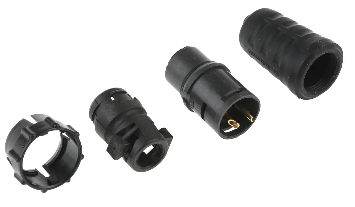 Produktfoto 1 von Switchcraft EN3 Standard Rundsteckverbinder Buchse 2-polig Buchse 7.5A Kabel, Kabel IP68, IP69K