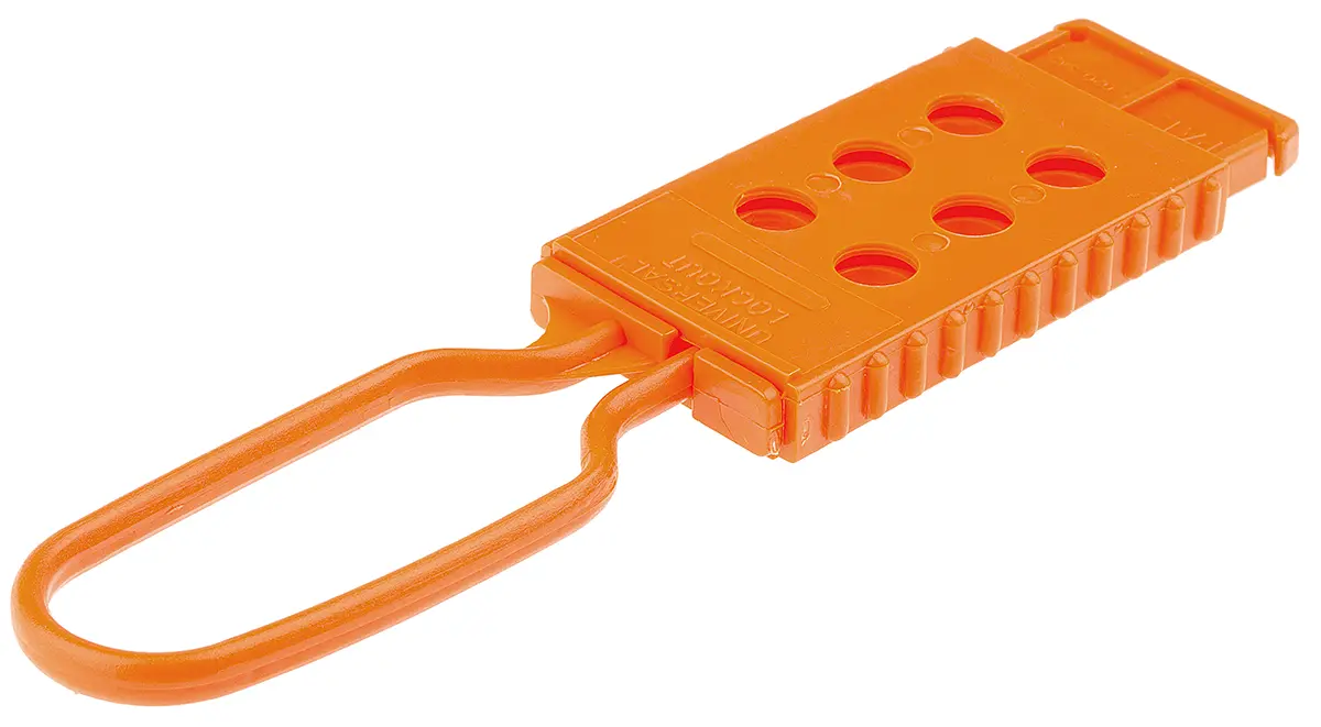 Produktfoto 1 von Brady Nylon Aussperrung Typ Verriegelungshaspe, 6-fach Verriegelung 9 mm, Orange