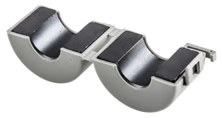 Produktfoto 1 von Essentra MTFC Ferrithülse, Typ Ringkern, für Kabel-Ø 10.9 mm, Ferrit, 250 Ω @ 100MHz Zum Öffnen 26.6 mm 18.6 mm 1