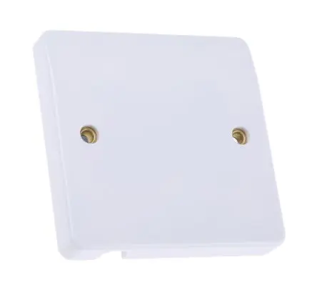 Produktfoto 1 von MK Electric Lichtschalterabdeckung Weiß 1 Ausbrüche H. 86 mm B. 86mm
