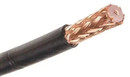Nexans Geschirmt Koaxialkabel, 50 Ω, 10.3 mm, Schwarz