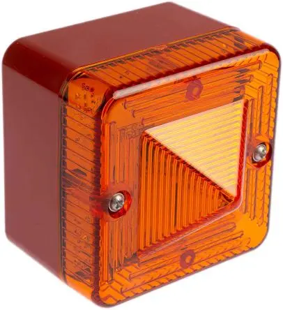 Produktfoto 1 von e2s L101X Xenon Filament/Warnsummer Signalleuchte 230V ac/dc Gelb Oberfläche x 83 mm IP66