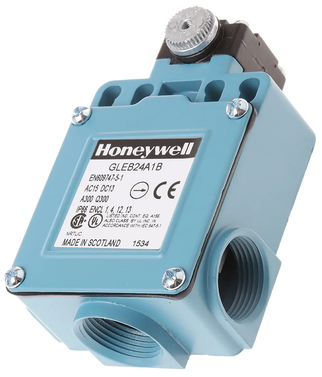 Produktfoto 1 von Honeywell GLE Endschalter, 2-poliger Wechsler, 2 Schließer/2 Öffner, IP 67, Zinkdruckguss, 6A Anschluss PG13.5