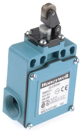 Produktfoto 1 von Honeywell GLE Endschalter, Rollenhebel 2 Schließer/2 Öffner, IP66, Zinkdruckguss mit Epoxidbeschichtung 240V ac 6A