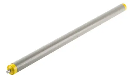 Produktfoto 1 von Interroll Kunststoff, Rund Transportrolle Ø 20 mm x 400 mm, Federbelastet Spindel 6 mm 5 N, Stahl 417mm