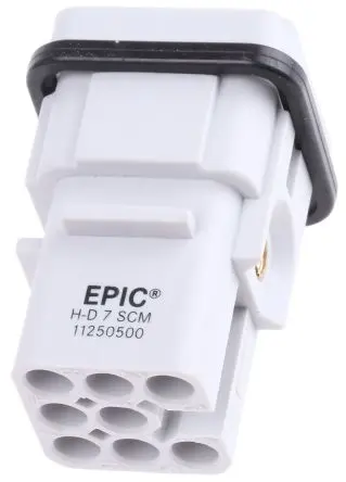 Produktfoto 1 von EPIC HD Industrie-Steckverbinder Kontakteinsatz Stecker, 7-polig 10A, Kabel, Steckverbindereinsatz